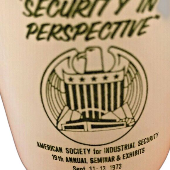 Vintage New Orleans Milk Glass Souvenir Coffee Mug, White W/Green  Pedestal  Cup - Picture 5 of 8